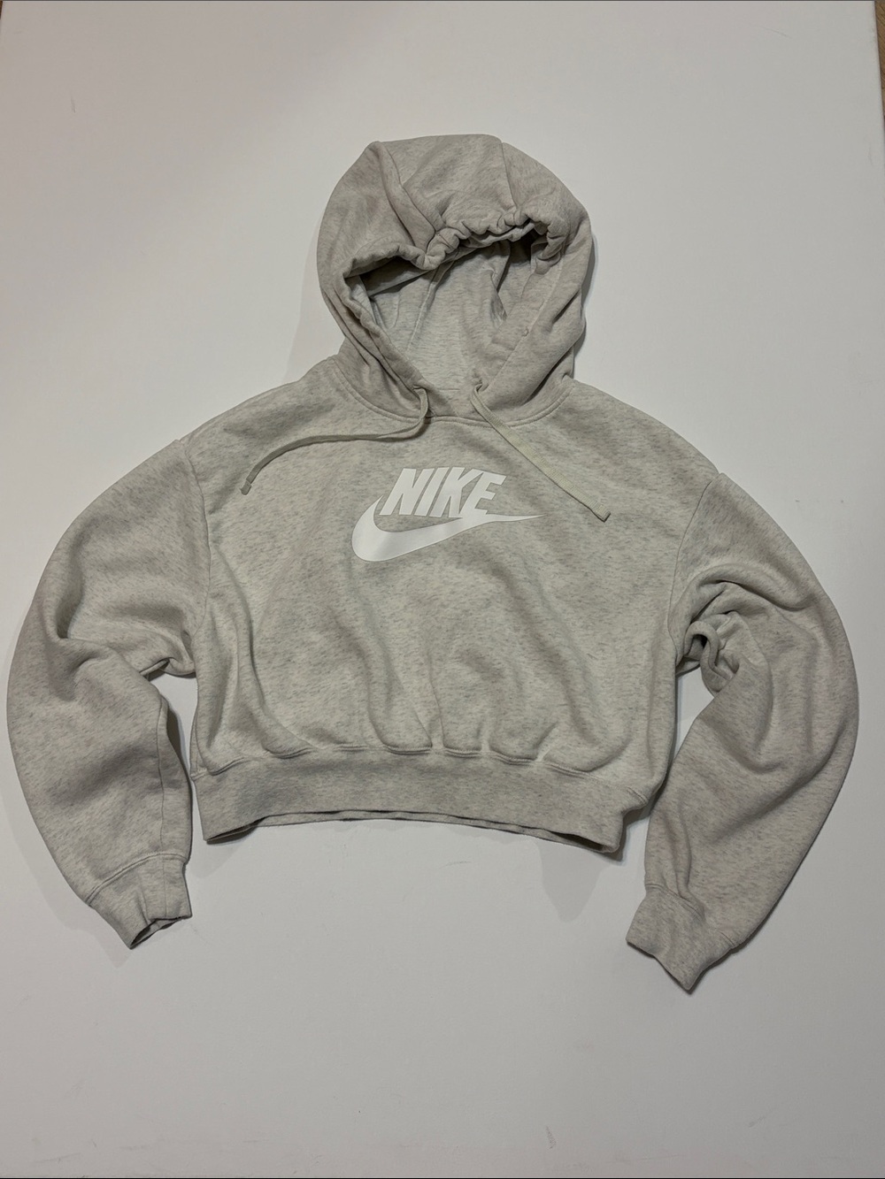 Nike Sportswear Cropped Pullover Hoodie Gray Women’s XS